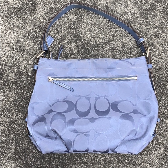 Coach Fabric bag w/leather trim & adjustable strap - Picture 6 of 9